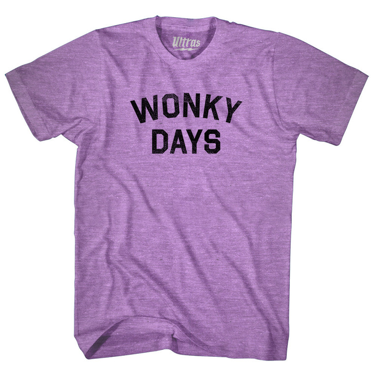 Wonky Days Adult Tri-Blend T-shirt - Athletic Red