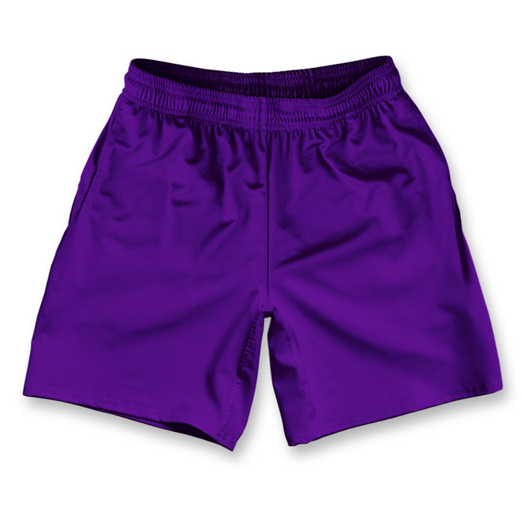 Adult X-Large Purple Violet Laker Athletic Running Fitness Exercise Shorts Final Sale sxl5