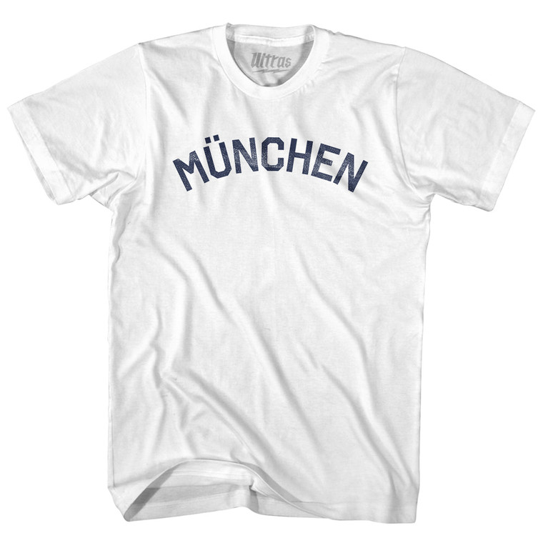 Munchen Womens Cotton Junior Cut T-Shirt - White
