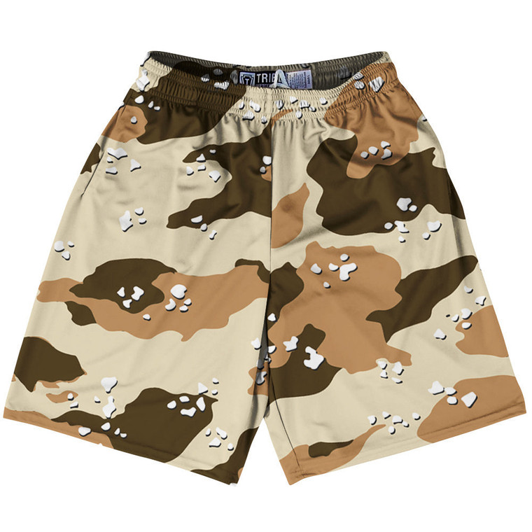 Chocolate Chips Camo Lacrosse Shorts Made In USA - Camo