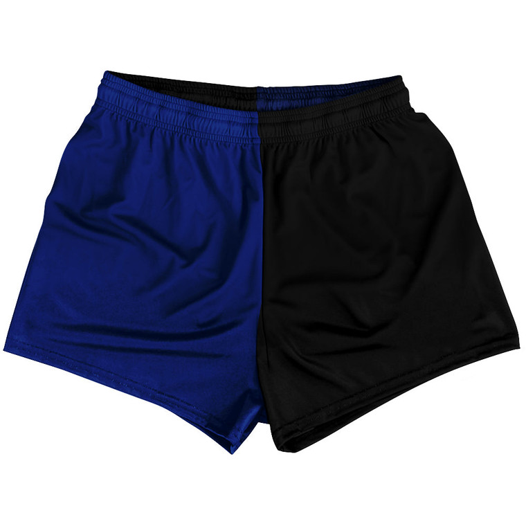 Blue Royal And Black Quad Color Womens & Girls Sport Shorts End Made In USA