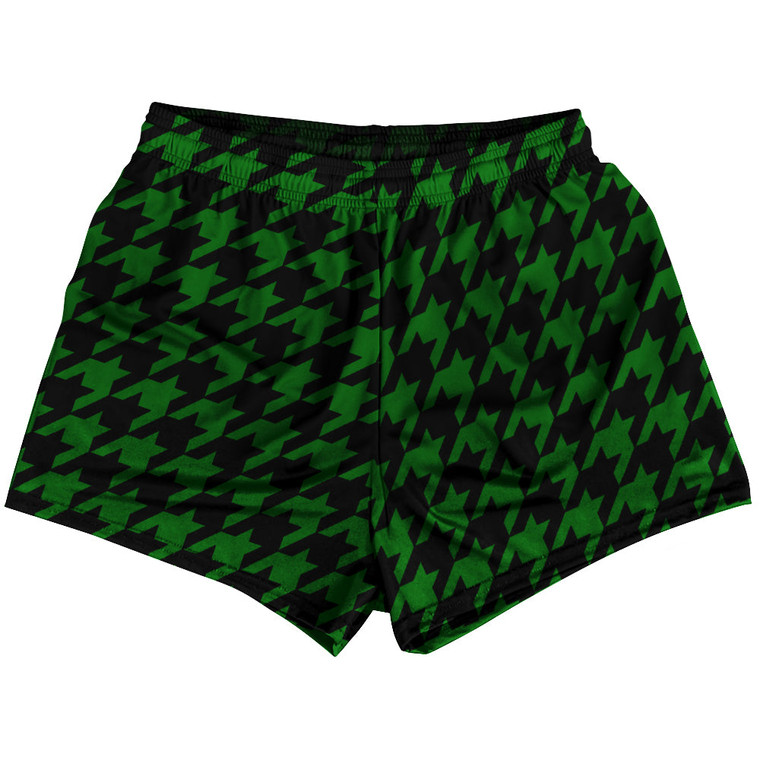 Green Kelly And Black Houndstooth Womens & Girls Sport Shorts End Made In USA