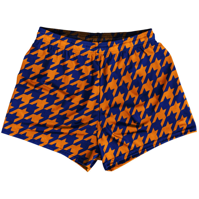 Blue Royal And Tennessee Orange Houndstooth Womens & Girls Sport Shorts End Made In USA