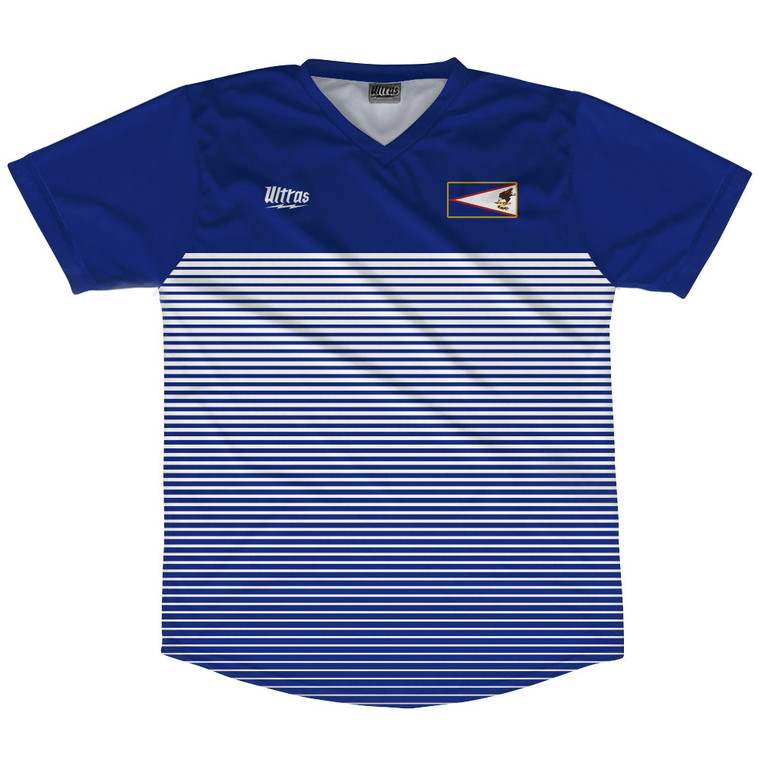 American Samoa Rise Soccer Jersey Made In USA - Blue White