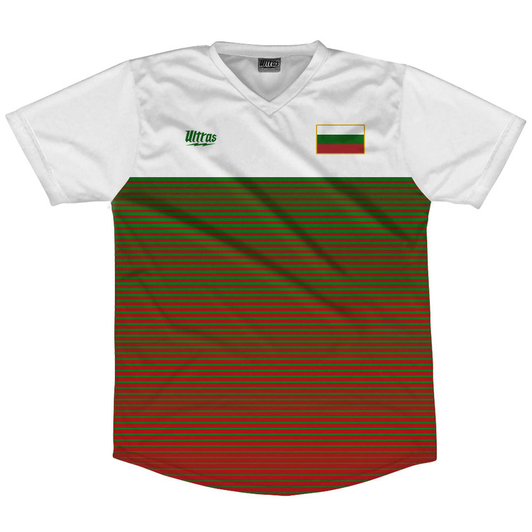 Bulgaria Rise Soccer Jersey Made In USA - White Red