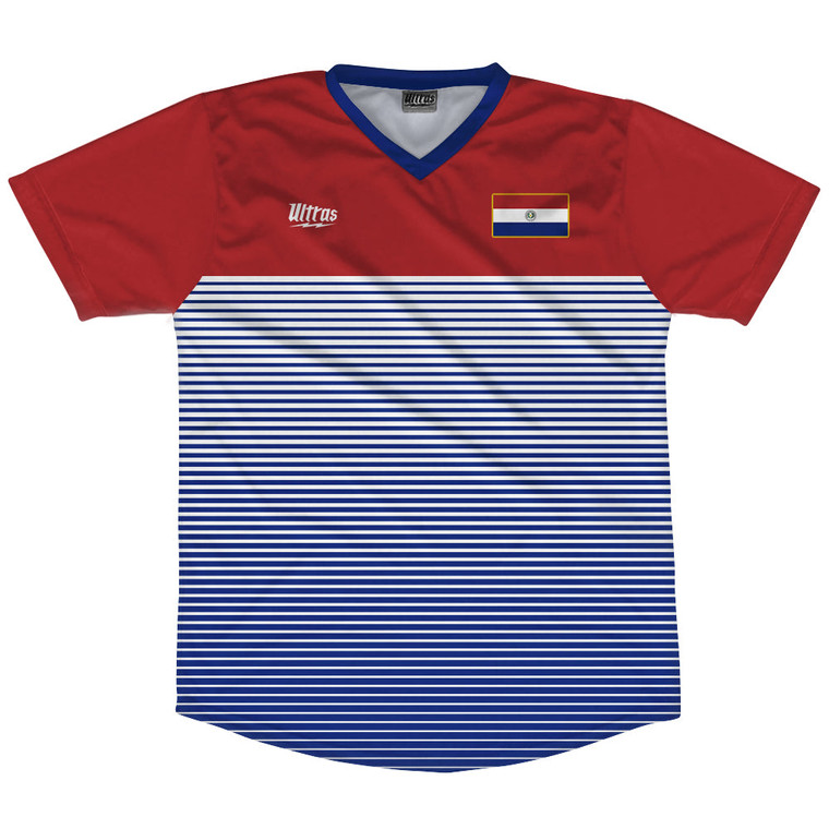 Paraguay Rise Soccer Jersey Made In USA - Red Blue