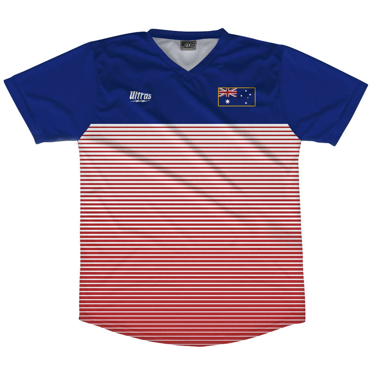 Australia Rise Soccer Jersey Made In USA - Blue Red