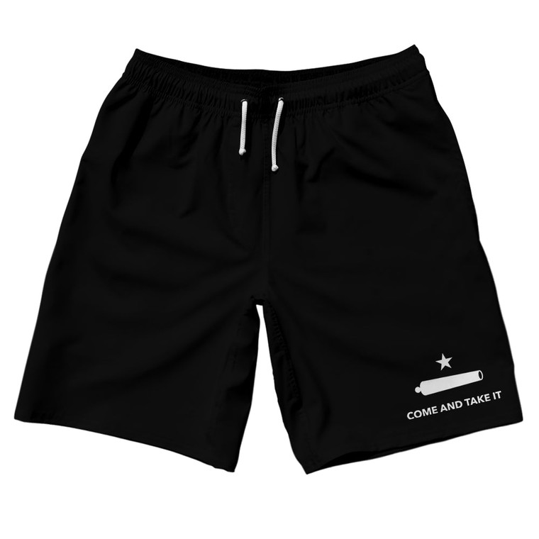 Come And Take It 10" Swim Shorts Made in USA - Black