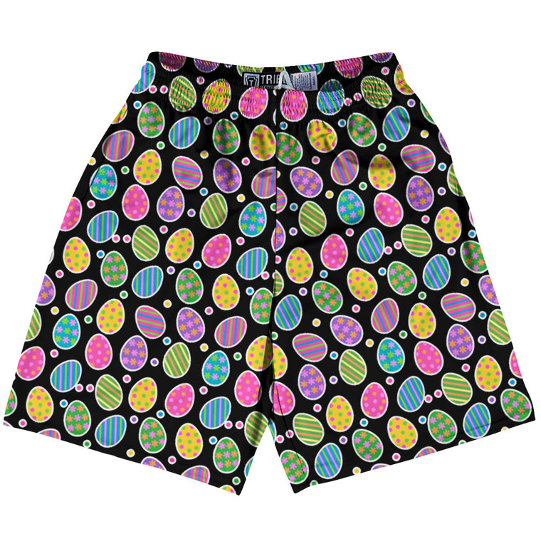 Easter Egg Lacrosse Shorts Made In USA - Black Yellow White
