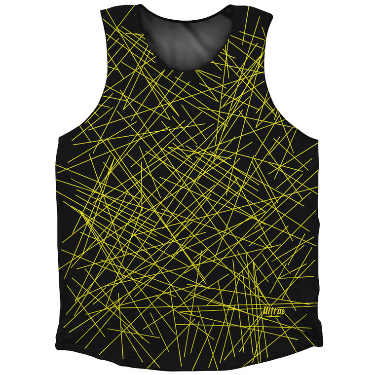 Laser Show Athletic Tank Top Made In USA - Bright Yellow