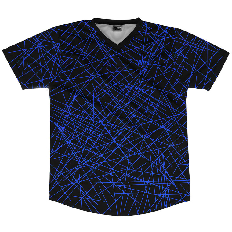 Laser Show Neon Blue Soccer Jersey Made In USA - Neon Blue