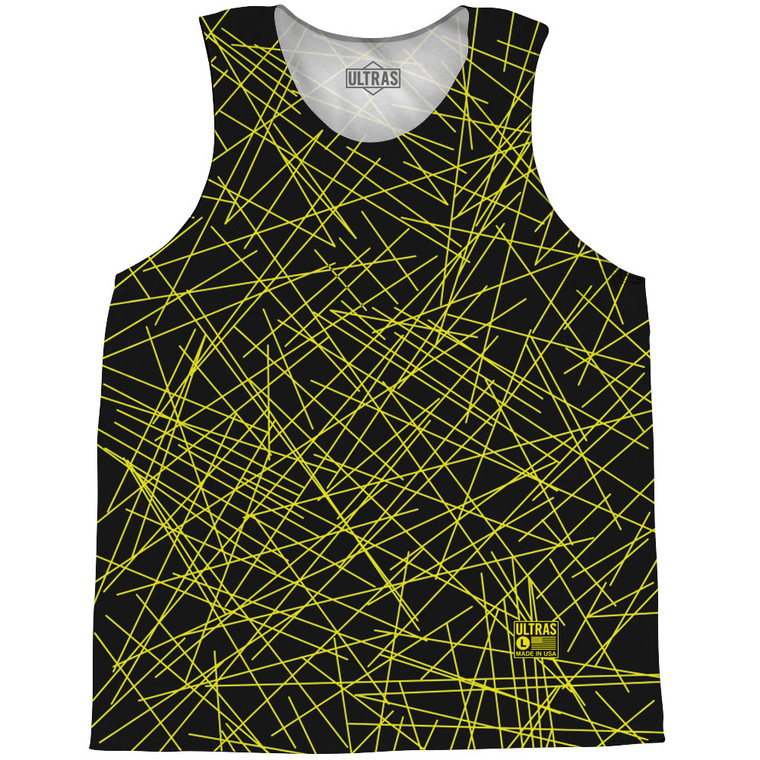 Laser Show Basketball Practice Singlet Jersey - Bright Yellow