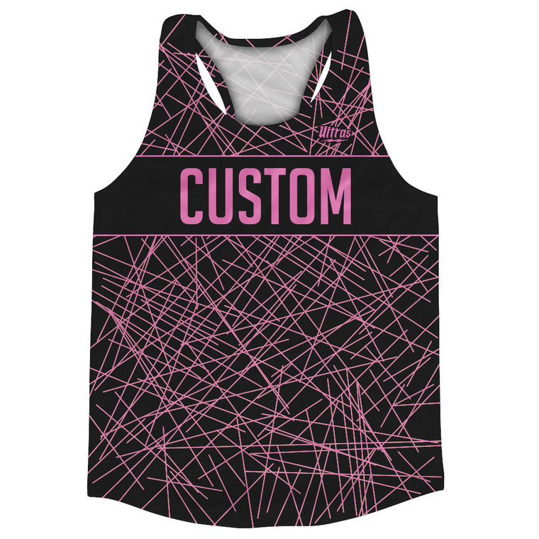 Laser Show Custom Running Track Tops Made In USA - Bright Pink
