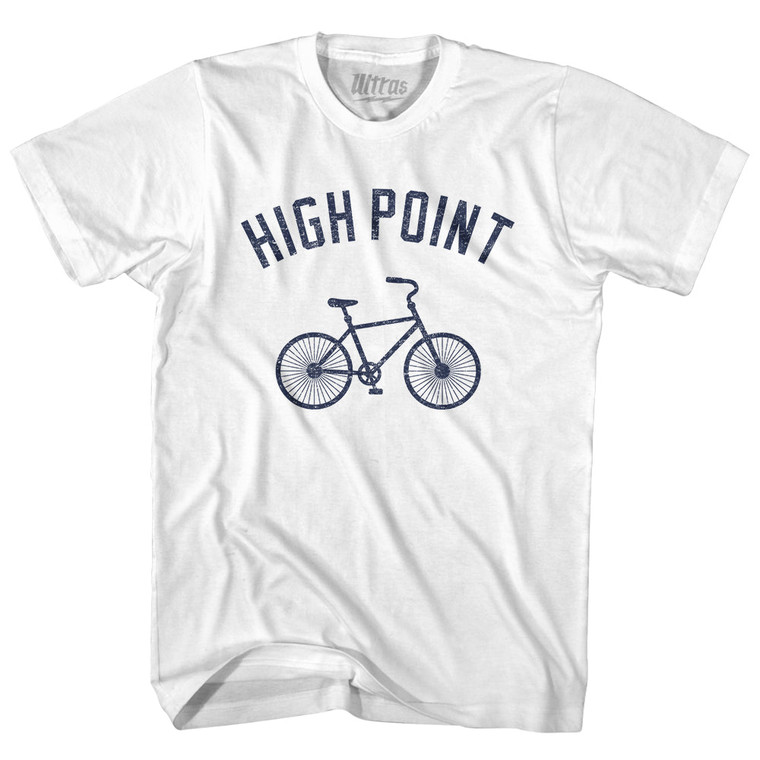 High Point Bike Adult Cotton T-shirt - White