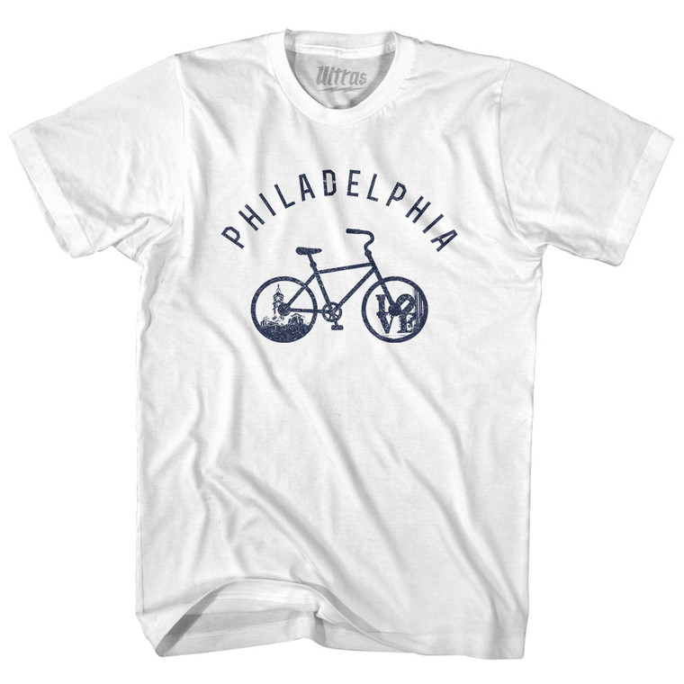 Philadelphia Bike Youth Cotton T-shirt - White