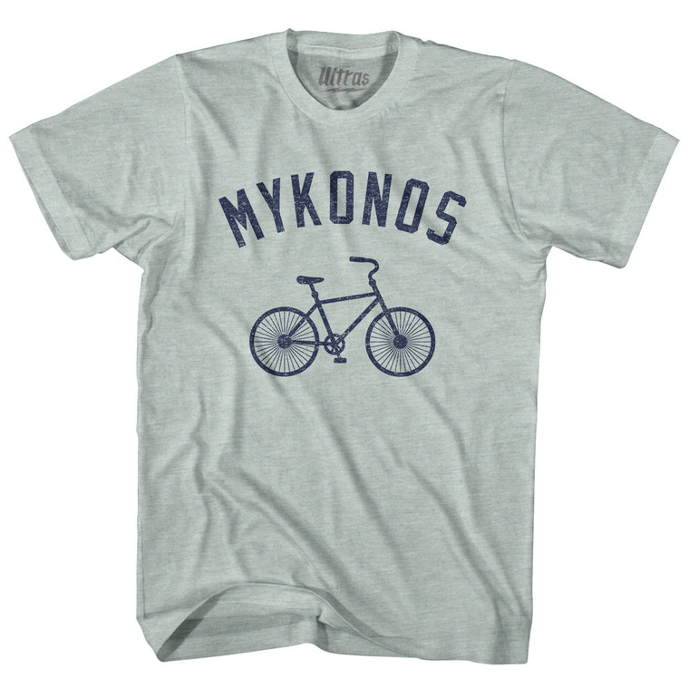 MYKONOS Bike Adult Tri-Blend T-shirt - Athletic Cool Grey