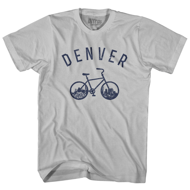 Denver Bike Adult Cotton T-shirt - Cool Grey