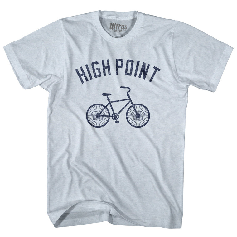 High Point Bike Adult Tri-Blend T-shirt - Athletic White