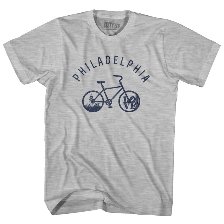 Philadelphia Bike Youth Cotton T-shirt - Grey Heather