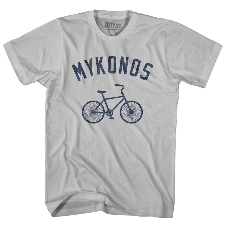 MYKONOS Bike Adult Cotton T-shirt - Cool Grey