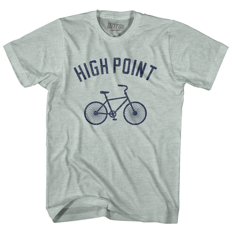 High Point Bike Adult Tri-Blend T-shirt - Athletic Cool Grey