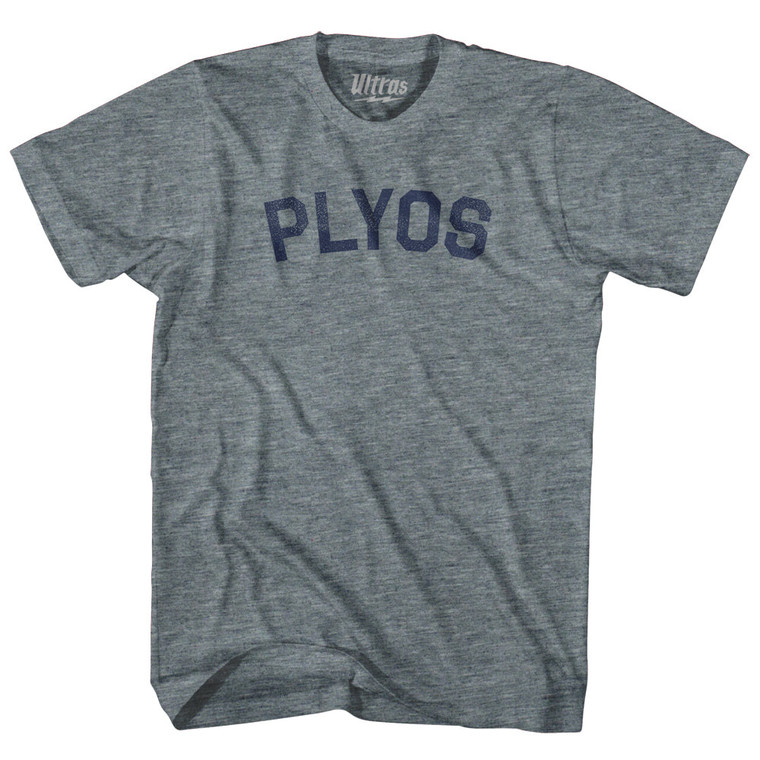 Plyos Womens Tri-Blend Junior Cut T-Shirt - Athletic Grey