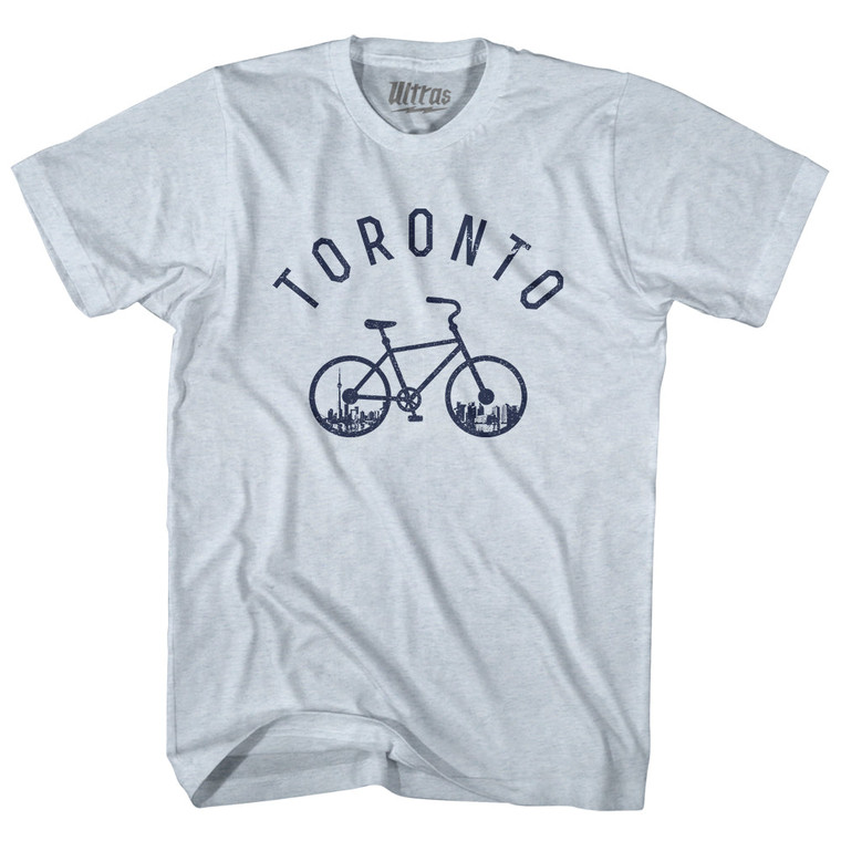 Toronto Bike Adult Tri-Blend T-shirt - Athletic White