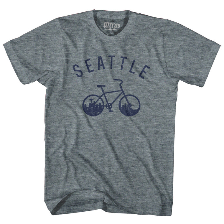 Seattle Bike Youth Tri-Blend T-shirt - Athletic Grey