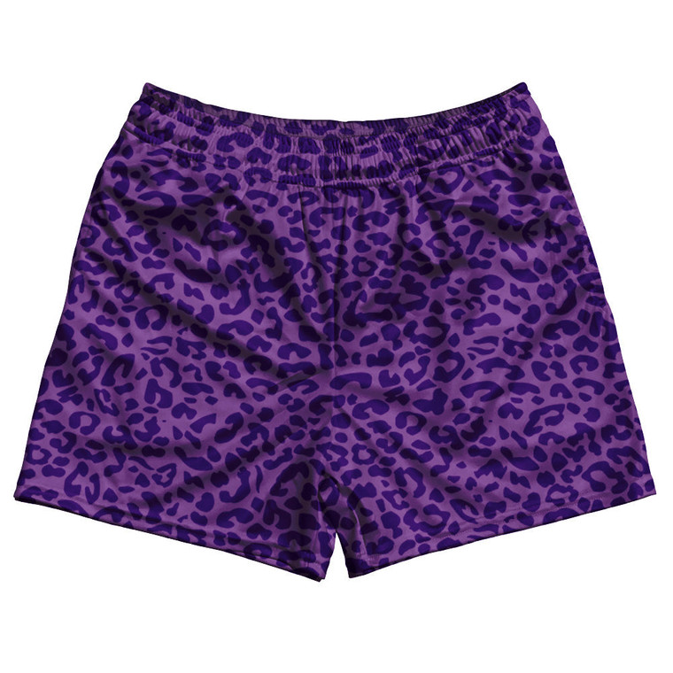 Cheetah Two Tone Light Purple Rugby Gym Short 5 Inch Inseam With Pockets Made In USA - Light Purple