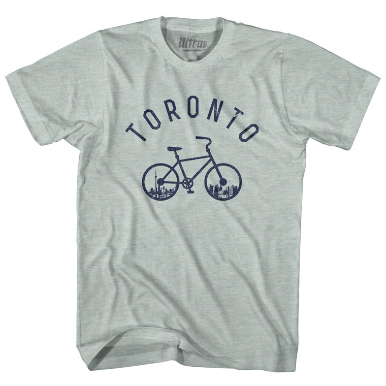 Toronto Bike Adult Tri-Blend T-shirt - Athletic Cool Grey