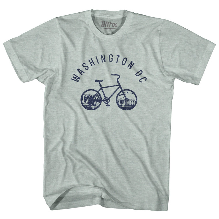 Washington DC Bike Adult Tri-Blend T-shirt - Athletic Cool Grey