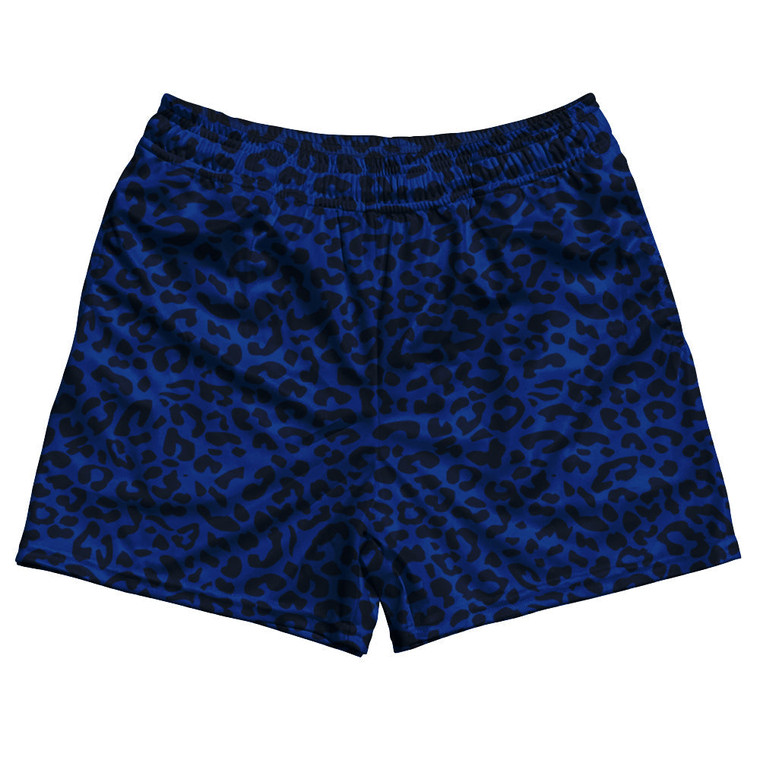 Cheetah Two Tone Royal Blue Rugby Gym Short 5 Inch Inseam With Pockets Made In USA - Royal Blue