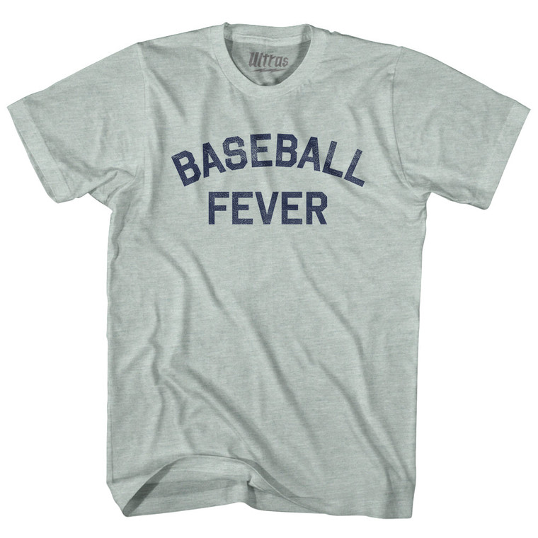 Baseball Fever Adult Tri-Blend T-shirt - Athletic Cool Grey