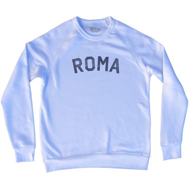 Roma Adult Tri-Blend Sweatshirt - White