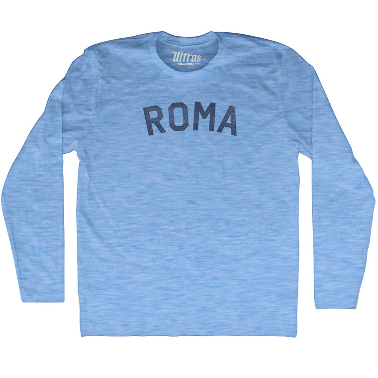 Roma Adult Tri-Blend Long Sleeve T-shirt - Athletic Blue