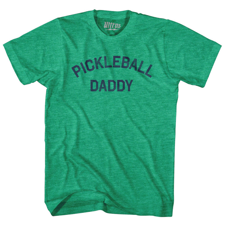 Pickleball Daddy Adult Tri-Blend T-shirt - Athletic Green