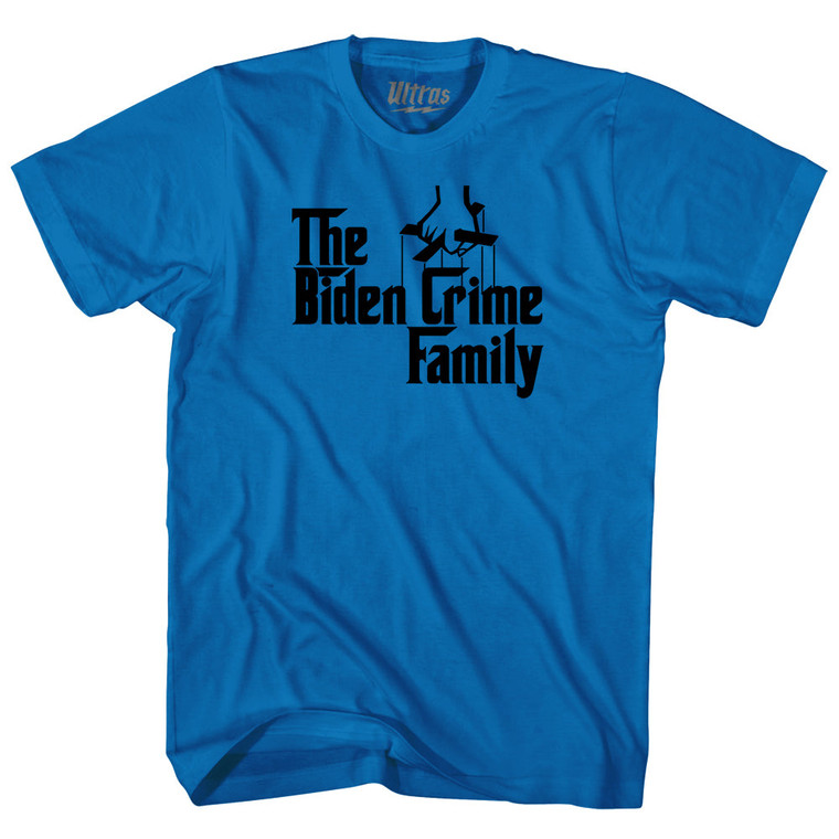 The Godfather Inspired The Biden Crime Family Adult Cotton T-shirt - Royal Blue