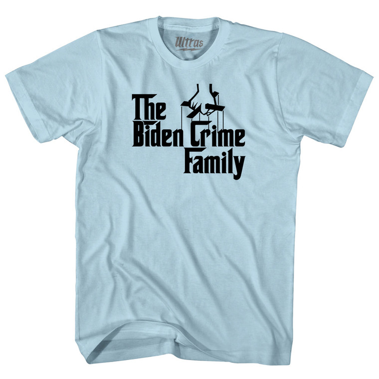 The Godfather Inspired The Biden Crime Family Adult Cotton T-shirt - Light Blue