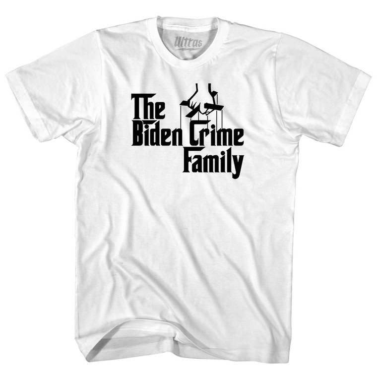 The Godfather Inspired The Biden Crime Family Womens Cotton Junior Cut T-Shirt - White