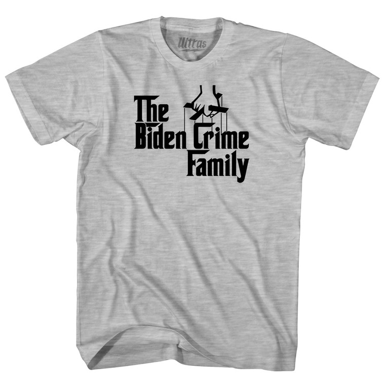 The Godfather Inspired The Biden Crime Family Youth Cotton T-shirt - Grey Heather