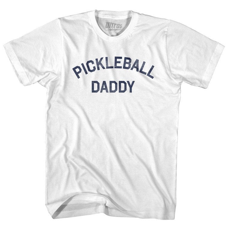 Pickleball Daddy Youth Cotton T-shirt - White