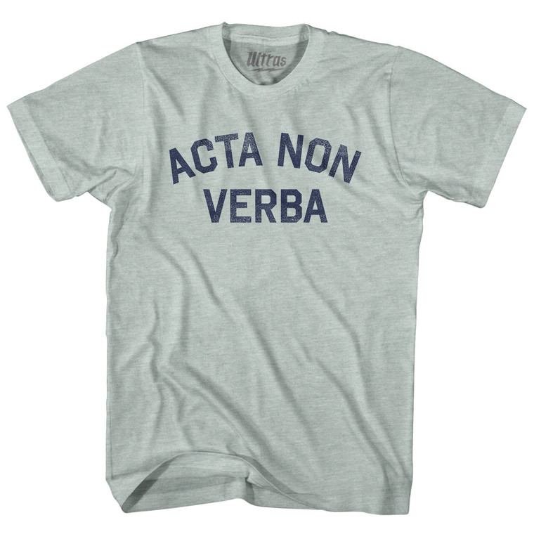 Acta Non Verba Adult Tri-Blend T-shirt - Athletic Cool Grey