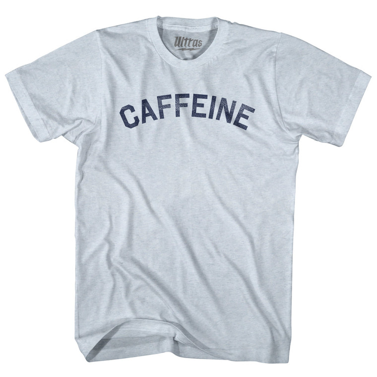 Caffeine Adult Tri-Blend T-shirt - Athletic White
