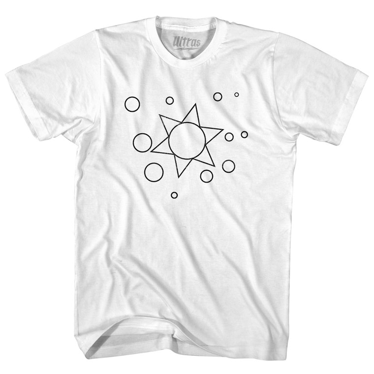 Annunaki Sumarian Astrology Womens Cotton Junior Cut T-Shirt - White