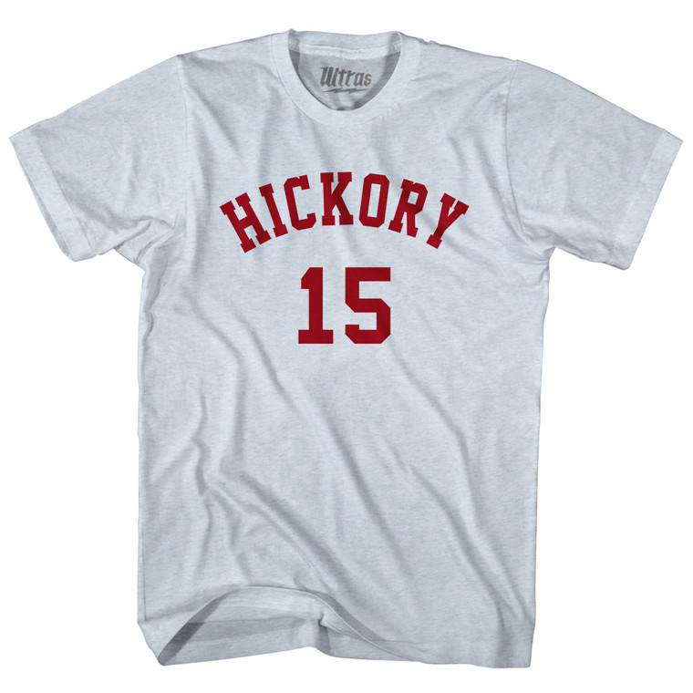 Hickory 15 Adult Tri-Blend T-shirt - Athletic White