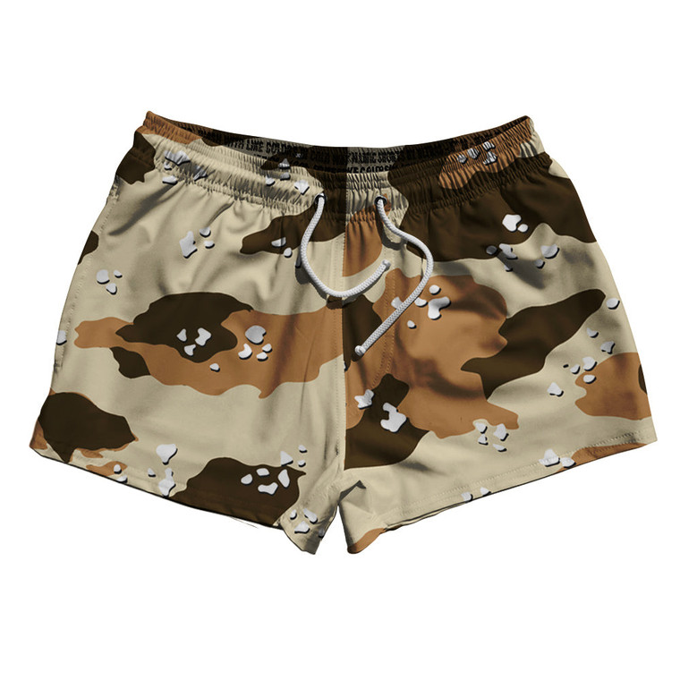 Chocolate Chips Camo 2.5" Swim Shorts Made in USA - Camo