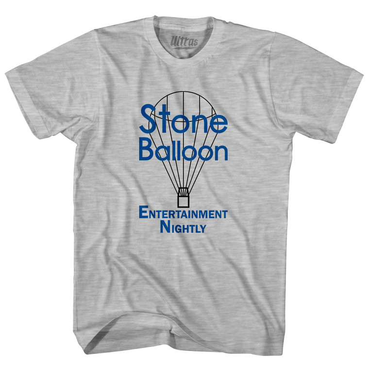 Stone Balloon Entertainment Nightly Youth Cotton T-shirt - Grey Heather