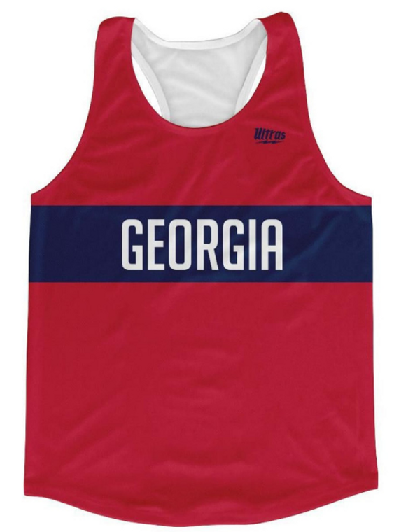 Georgia Finish Line Running Tank Top Racerback Track and Country- Adult X-SMALL- Final Sale T2