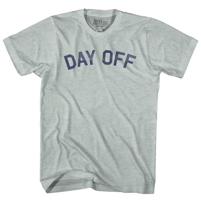Day Off Adult Tri-Blend T-shirt - Athletic Cool Grey