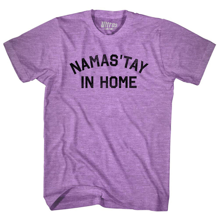 Namas'tay In Home Adult Tri-Blend T-shirt - Athletic Purple